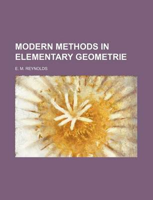 Book cover for Modern Methods in Elementary Geometrie