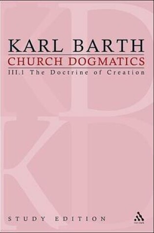 Cover of Church Dogmatics Study Edition 13