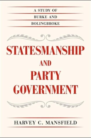 Cover of Statesmanship and Party Government