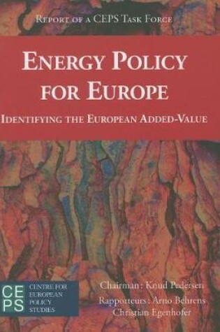 Cover of Energy Policy for Europe