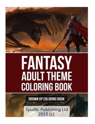 Book cover for Fantasy Adult Theme Coloring Book