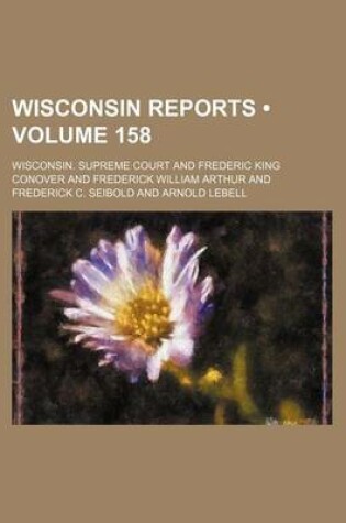 Cover of Wisconsin Reports (Volume 158)