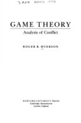 Cover of Game Theory