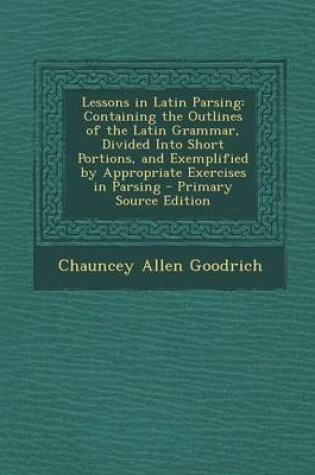 Cover of Lessons in Latin Parsing