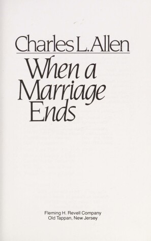 Book cover for When a Marriage Ends