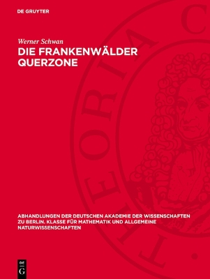 Cover of Die Frankenw�lder Querzone