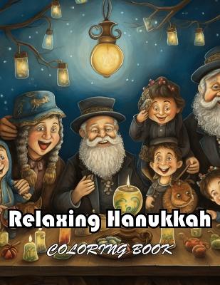 Book cover for Relaxing Hanukkah Coloring Book