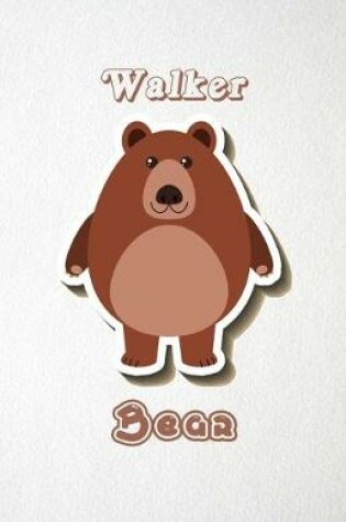 Cover of Walker Bear A5 Lined Notebook 110 Pages