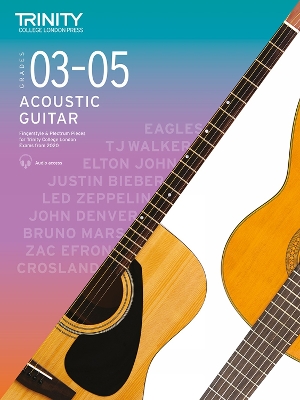 Book cover for Acoustic Guitar Exam Pieces 2020-2023 Grades 3-5