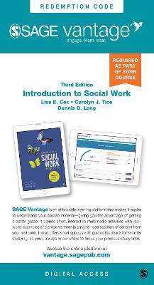 Book cover for Introduction to Social Work- Vantage Slimpack