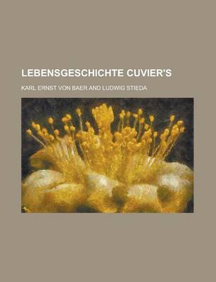 Book cover for Lebensgeschichte Cuvier's