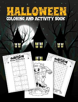 Book cover for Halloween Coloring and Activity Book