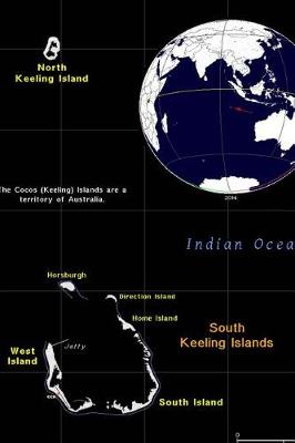 Book cover for Modern Day Map of Cocos Keeling Islands Journal