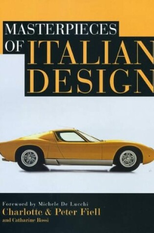 Cover of Masterpieces of Italian Design