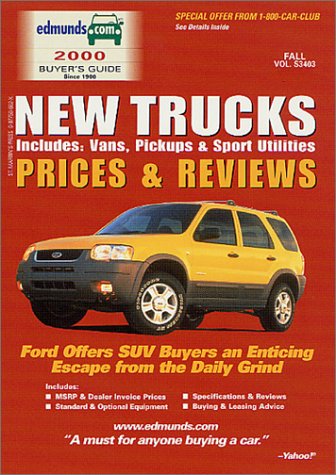 Cover of New Trucks Prices and Reviews, Spring 2001: Includes Vans, Pickups and Sport Utilities - Winter 2000