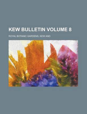 Book cover for Kew Bulletin Volume 8