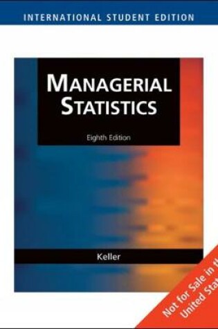 Cover of Managerial Statistics, International Edition (with CD-ROM)