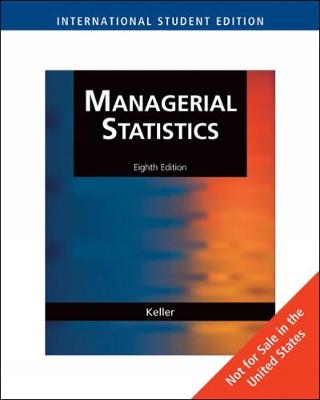 Book cover for Managerial Statistics, International Edition (with CD-ROM)