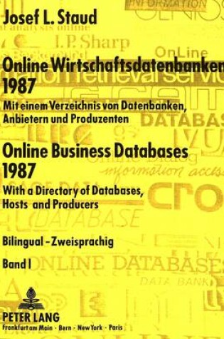 Cover of Online Wirtschaftsdatenbanken 1987- Online Business Databases 1987