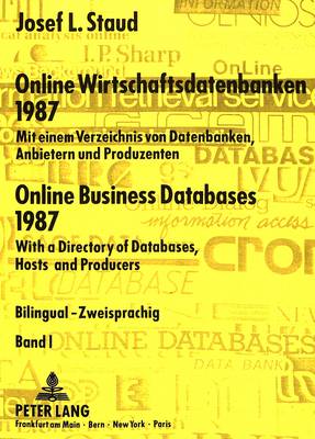 Book cover for Online Wirtschaftsdatenbanken 1987- Online Business Databases 1987