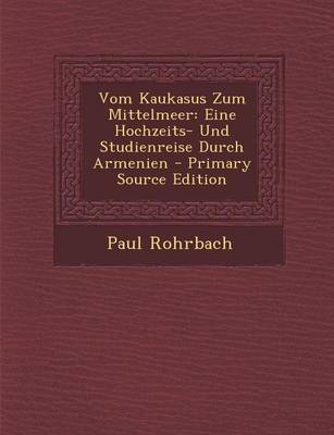 Book cover for Vom Kaukasus Zum Mittelmeer