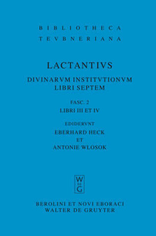 Cover of Libri III Et IV