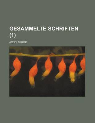 Book cover for Gesammelte Schriften (1)