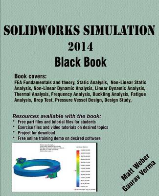 Book cover for SolidWorks Simulation 2014 Black Book