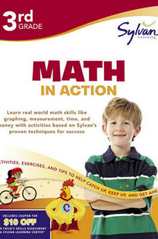 Cover of Third Grade Math In Action (Sylvan Workbooks)