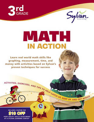 Book cover for Third Grade Math In Action (Sylvan Workbooks)