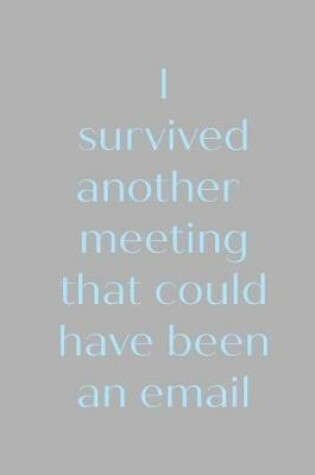 Cover of I survived another meeting that could have been an email