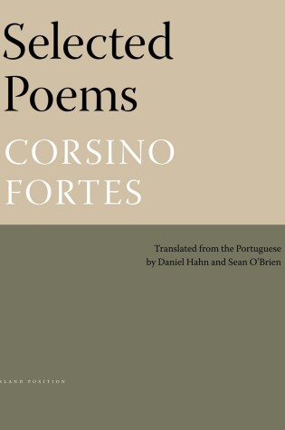 Cover of Selected Poems of Corsino Fortes