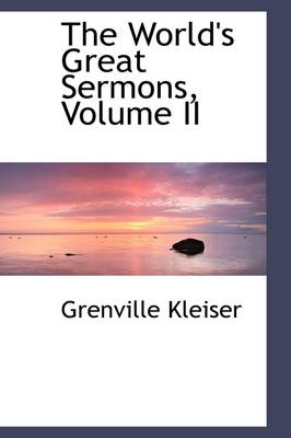 Book cover for The World's Great Sermons, Volume II