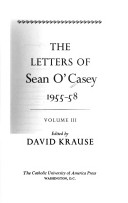 Book cover for The Letters of Sean O'Casey, Volume I: 1910-1941