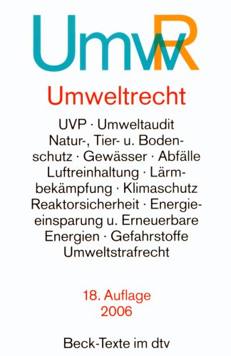 Book cover for Umweltrecht
