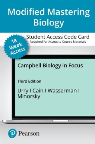 Cover of Modified Mastering Biology with Pearson Etext -- Access Card -- For Campbell Biology in Focus (18-Weeks)