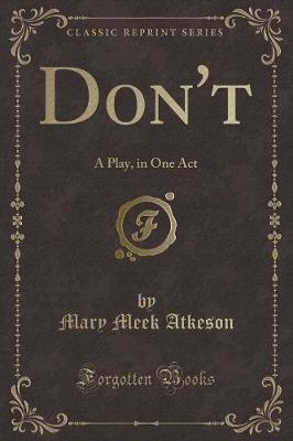 Book cover for Don't