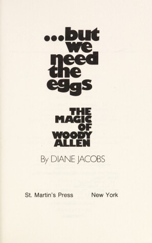 Book cover for But We Need the Eggs