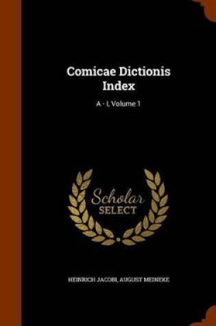 Cover of Comicae Dictionis Index