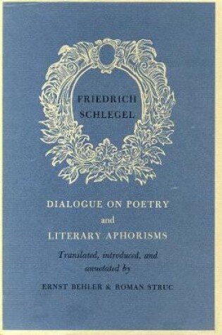 Cover of Dialogue on Poetry and Literary Aphorisms