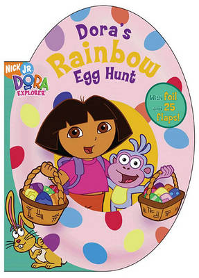 Book cover for Doras Rainbow Egg Hunt Board B