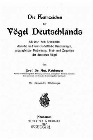 Cover of Die Kennzeichen der Voegel Deutschlands