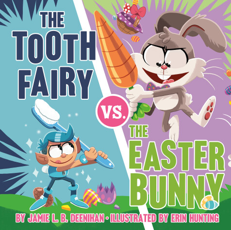 Book cover for The Tooth Fairy vs. the Easter Bunny