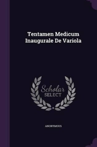 Cover of Tentamen Medicum Inaugurale de Variola