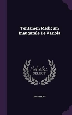 Book cover for Tentamen Medicum Inaugurale de Variola