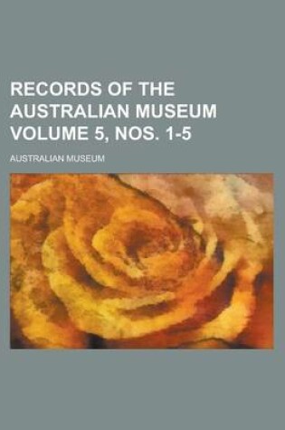 Cover of Records of the Australian Museum (Volume 4)