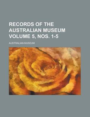 Book cover for Records of the Australian Museum (Volume 4)