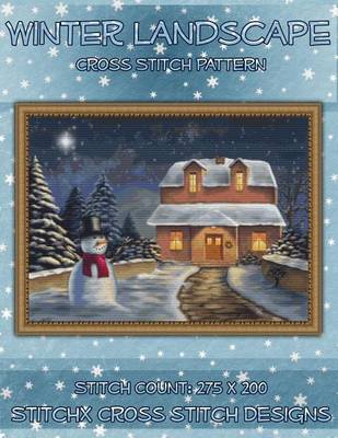 Book cover for Winter Landscape Cross Stitch Pattern