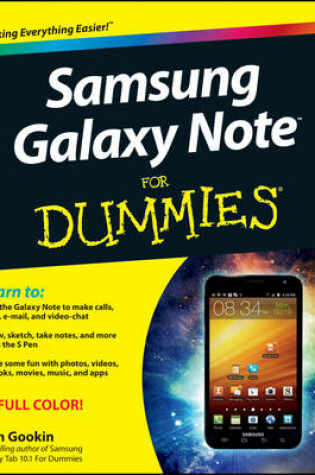 Cover of Samsung Galaxy Note For Dummies