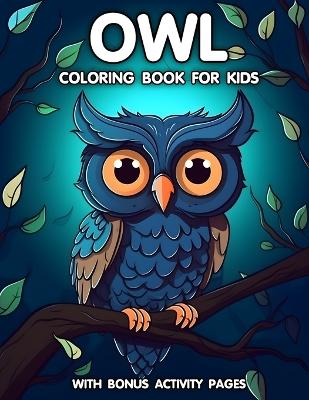 Book cover for Owl coloring Book for Kids